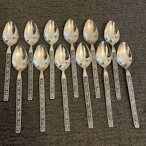 Elden UNF63 Stainless Steel Flatwear Teaspoons (12)